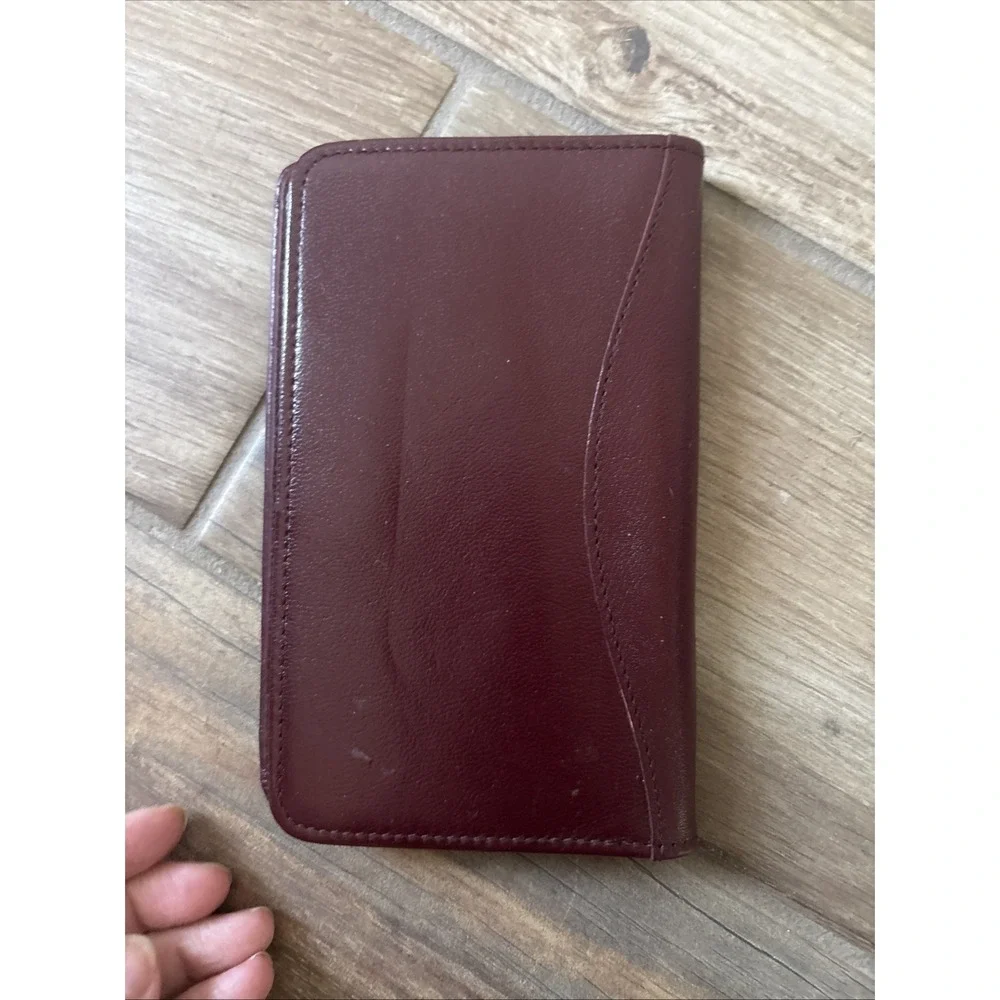 OLIVIER Genuine Brown Leather Planner Organizer Address/Phone Case 4